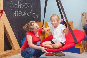 Child participating in pediatric occupational therapy in Shorewood, IL
